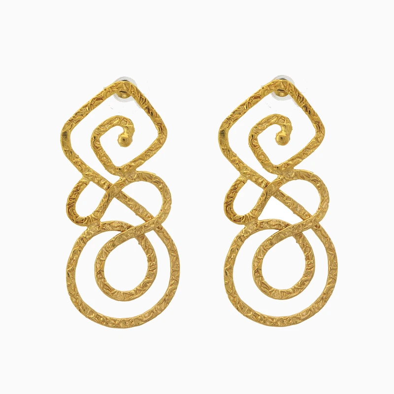Medusa Swirls Earring Image 1
