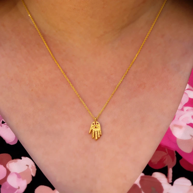 Inspired Action Gold Hamsa Hand Image 2