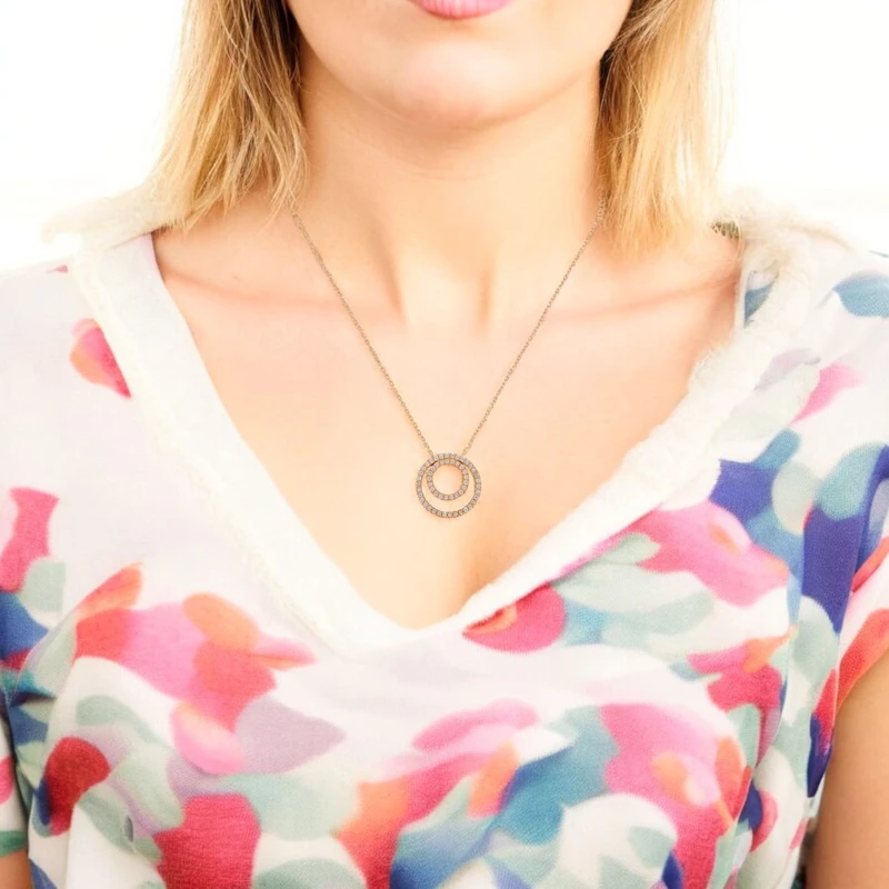 Eternal Bond Halo Pendant. Image 2