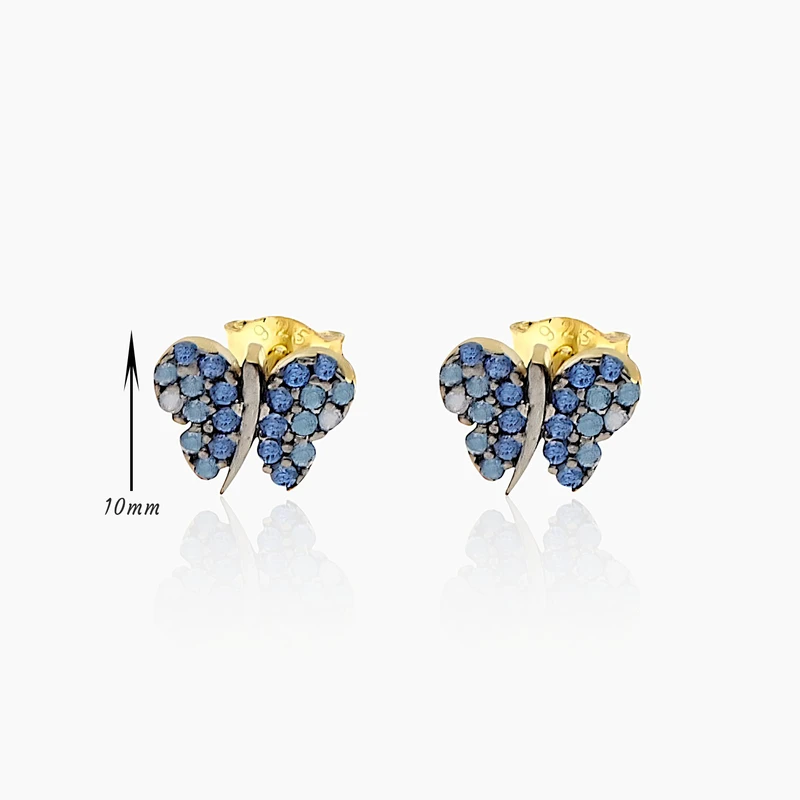 Dainty Butterfly Stud Earring Image 2