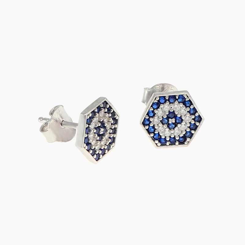 Hexagon Minimal Stud Earring