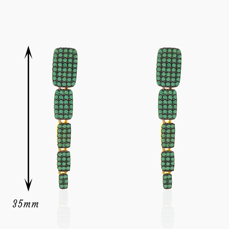 Veridian Cascade Dangle Earring Image 2