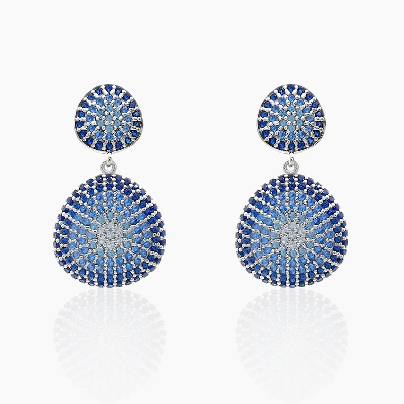 Celestial Shaded Blue Drops Dangle Image 1