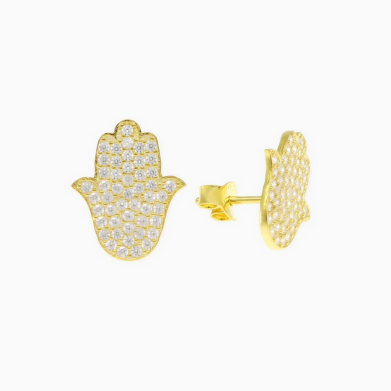 Hamsa Stud Earring Image 1