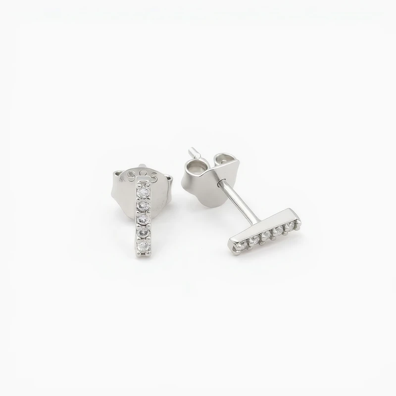 Daily Wear Mini Bar Stud Earring Image 1